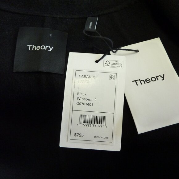 Theory Caban Relaxed Pea Coat in Double-Face Wool-Cashmere - Picture 5 of 6